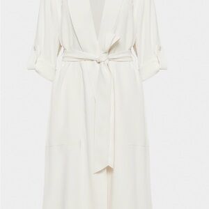 Aritzia Cream Trench Coat KAHLO ROBE
114653, Color: LIGHT BIRCH, Size: S